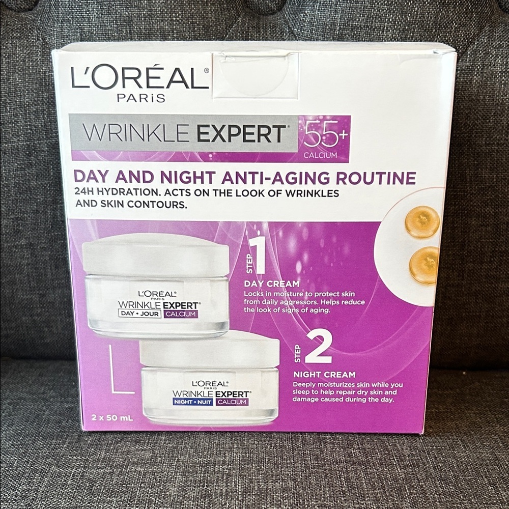 NEW 🆕 L'Oreal Wrinkle Expert Day and Night Cream Set - 55+